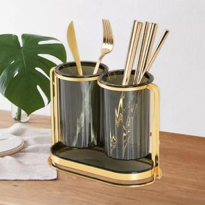 Luxury Chapstick & Spoons Holder With Tray