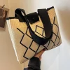 Rhombic-Handmade Knitted Bag - Image 4