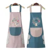 Cute Waterproof Kitchen Apron with Pocket & Towel - Image 5