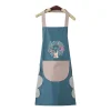 Cute Waterproof Kitchen Apron with Pocket & Towel - Image 4