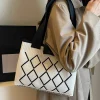 Rhombic-Handmade Knitted Bag - Image 3